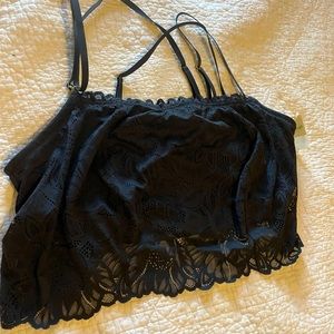 Aerie black lace bralette, NWT!